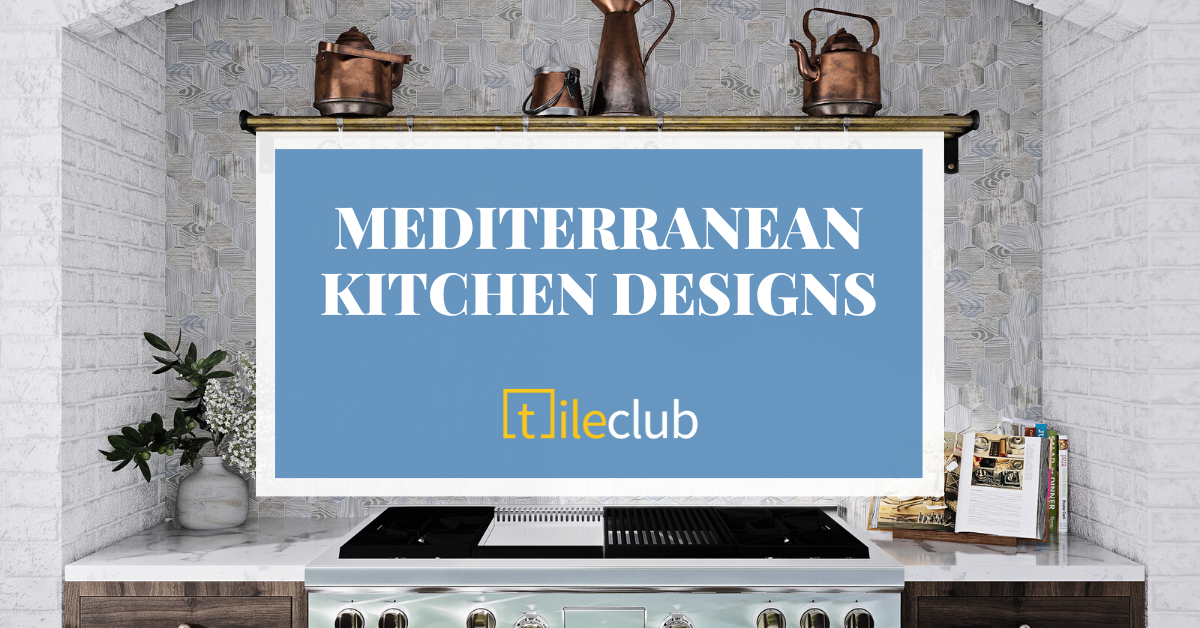contemporary mediterranean blue kitchen ideas