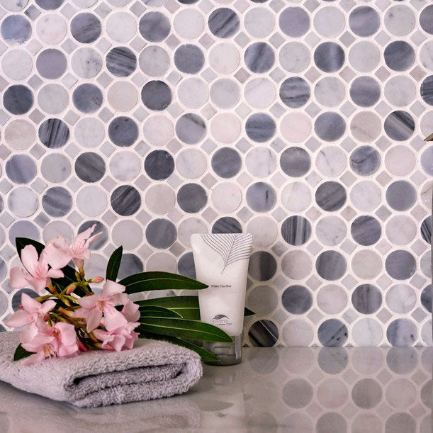 Marble Penny Round Tiles