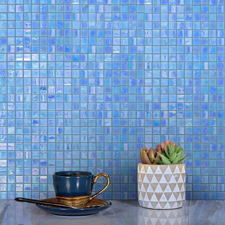 Pearlescent Glass Mosaic Tile