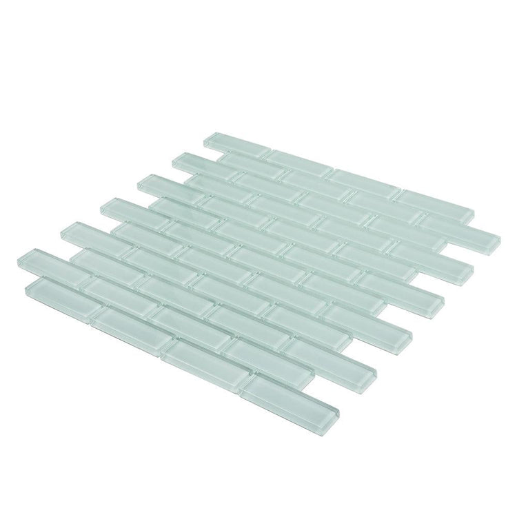 Pale Aqua Glass Brick Tile