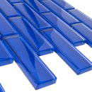 Cobalt Blue Glass Brick Tile