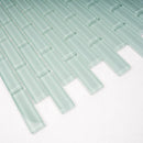 Pale Aqua Glass Brick Tile