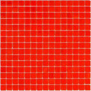 Blood Orange Squares Glass Pool Tile