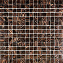 Espresso Shimmer Mixed Squares Glass Pool Tile