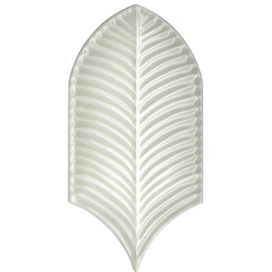 Plume Cream Feather Ceramic Tile