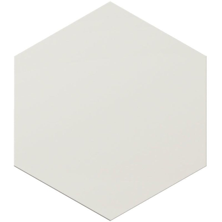 Magic White Porcelain Hexagon Tile Sample
