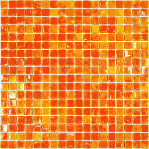 Sedona Sunset Squares Glass Pool Tile Sample