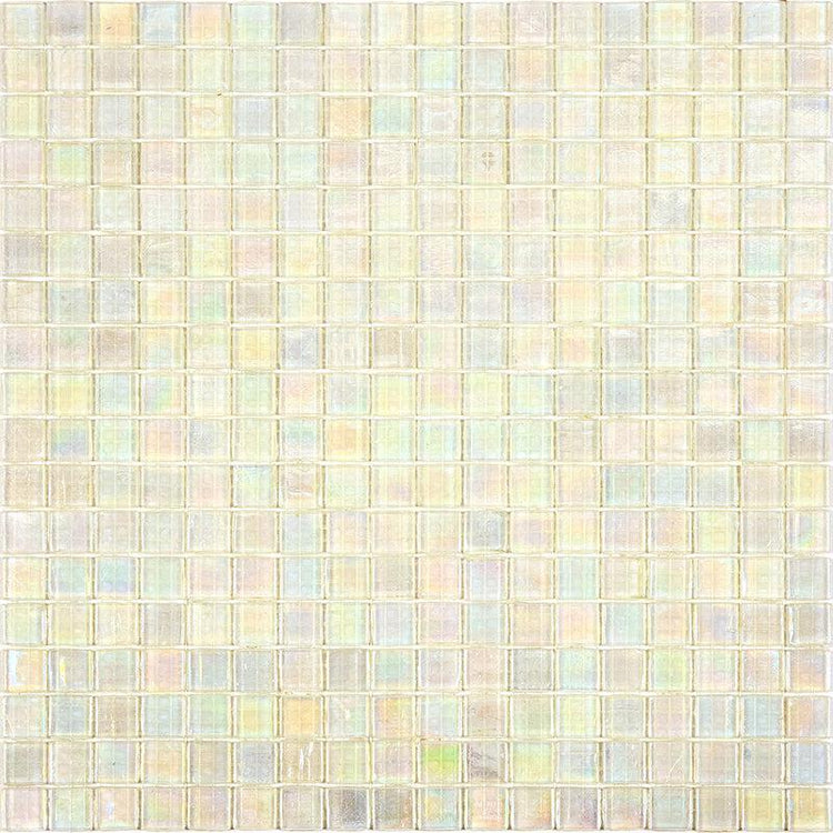 Pearlescent Clear Squares Glass Tile Sample