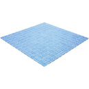 Speckled Periwinkle Blue Squares Glass Pool Tile