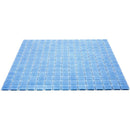 Speckled Periwinkle Blue Squares Glass Pool Tile