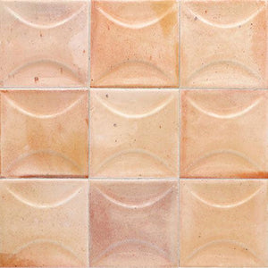 Luna Arc Pink 4x4 Ceramic Square Tile