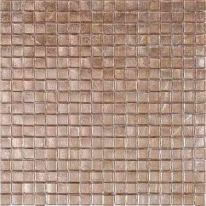 Satin Taupe Squares Glass Tile Sample