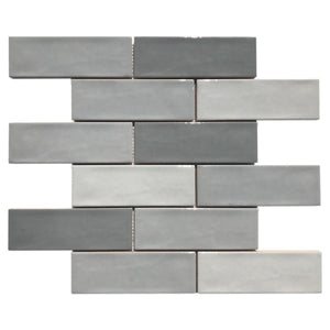 Cirrus Patchwork Gray Mix Brick Sample