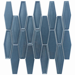 Dimension Blue Elongated Hexagon Sample