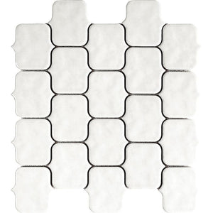 Moroccan Scroll White Sample