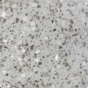 Gray and White Terrazzo Concrete Tile Sample