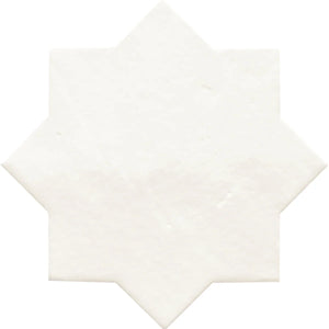 Camila White Star Porcelain Tile Sample