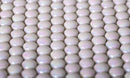 white penny round tile