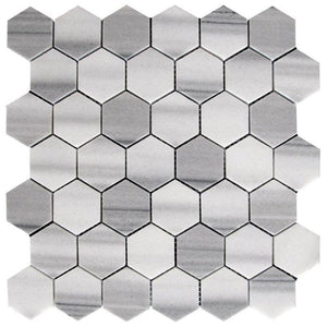 Equator Hexagon polished mosaic tile Sample