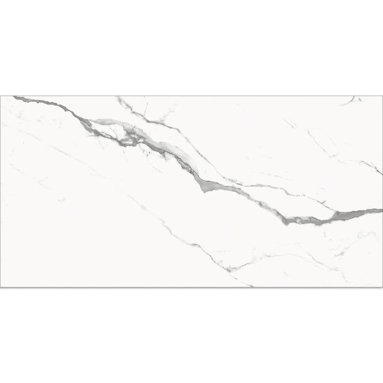 Eterica White & Gray Marbled 24x48 Porcelain Tile