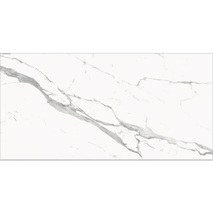 Eterica White & Gray Marbled 24x48 Porcelain Tile