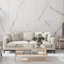 Eterica White & Gray Marbled 24x48 Porcelain Tile