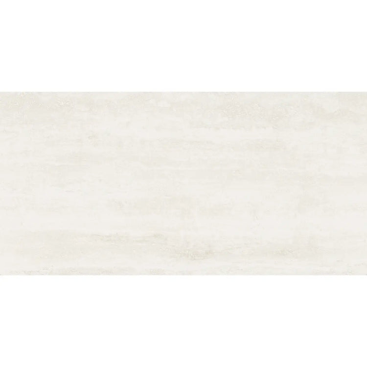 Eterica White Travertine 24x48 Porcelain Tile