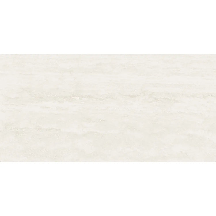 Eterica White Travertine 24x48 Porcelain Tile