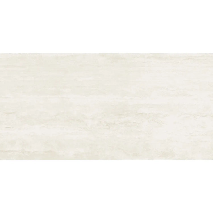 Eterica White Travertine 24x48 Porcelain Tile