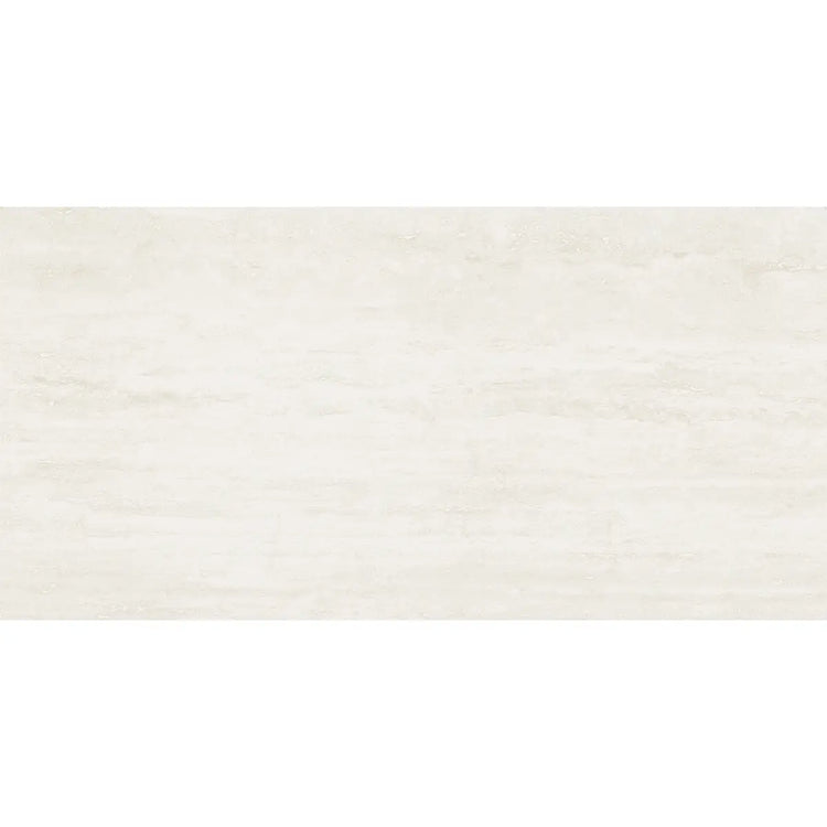 Eterica White Travertine 24x48 Porcelain Tile