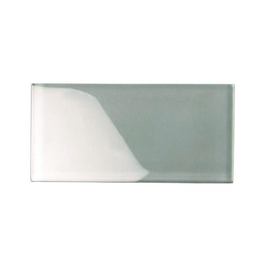 Glacier Gray 3X6 Polished Glass Tile Sample