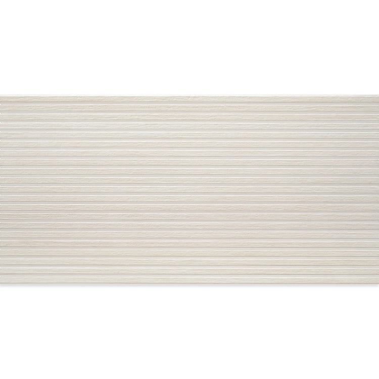 Japandi White Slat Wall Tile Sample