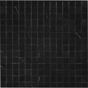 Nero Marquina 1X1 Polished Marble Mosaic Tiles Sample