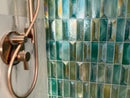 Prism Jade Beveled Brick Cast Glass Mosaic Tile