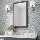 Sage Frost Diamond Glass Mosaic Tile Bathroom Wall | Tile Club