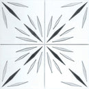 White Sparkle Waterjet Marble Mosaic Tile | Tile Club | 12" x 12"